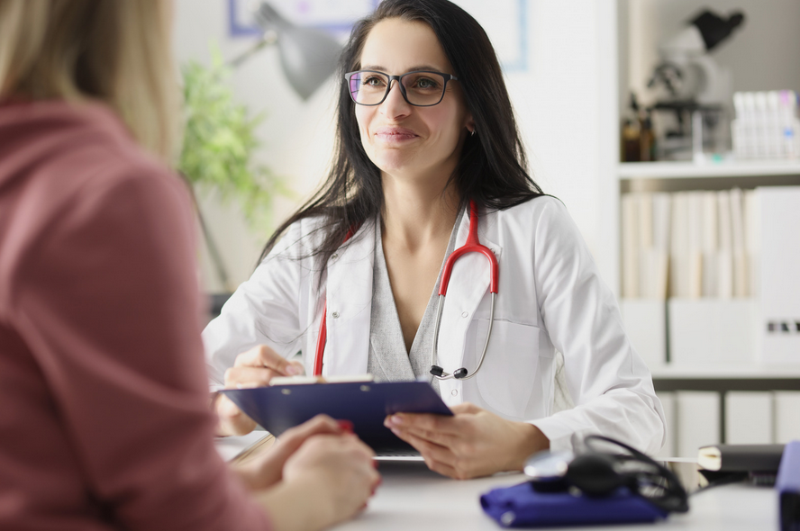 Ärztin mit Stetoskop