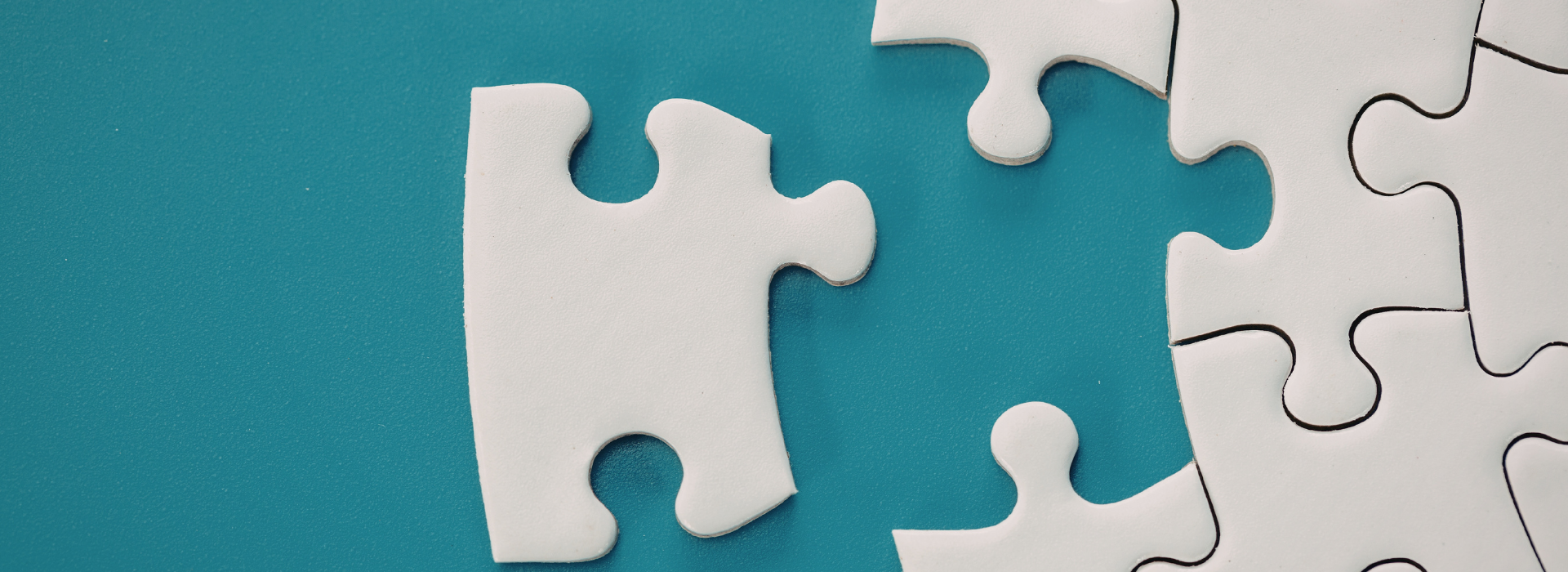 Ein Puzzelstein ist heraussen