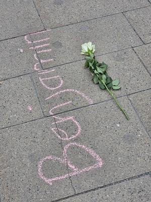 Schriftzug Benjamin mit Blume